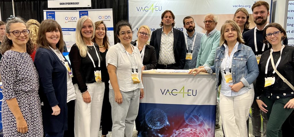 VAC4EU members posing in front of booth